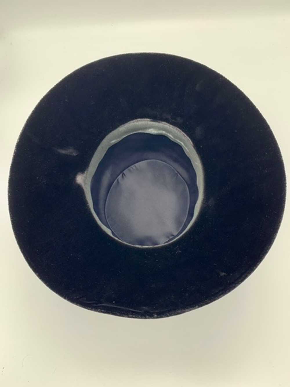 George Malyard Black Velvet Diamanté Tassel Hat - image 6