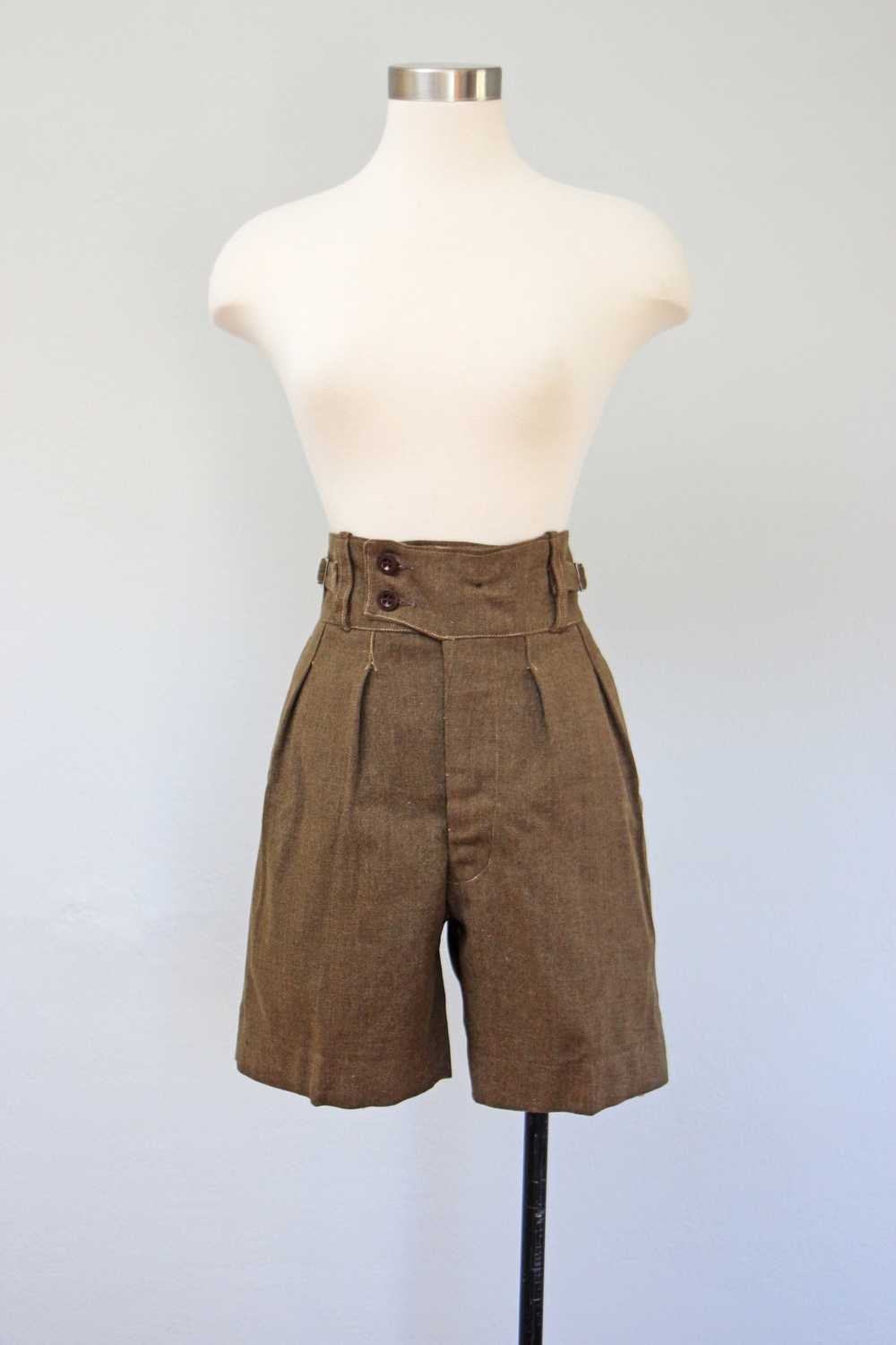 Vintage 1950s New Zealand Army Olive Green Wool S… - image 1