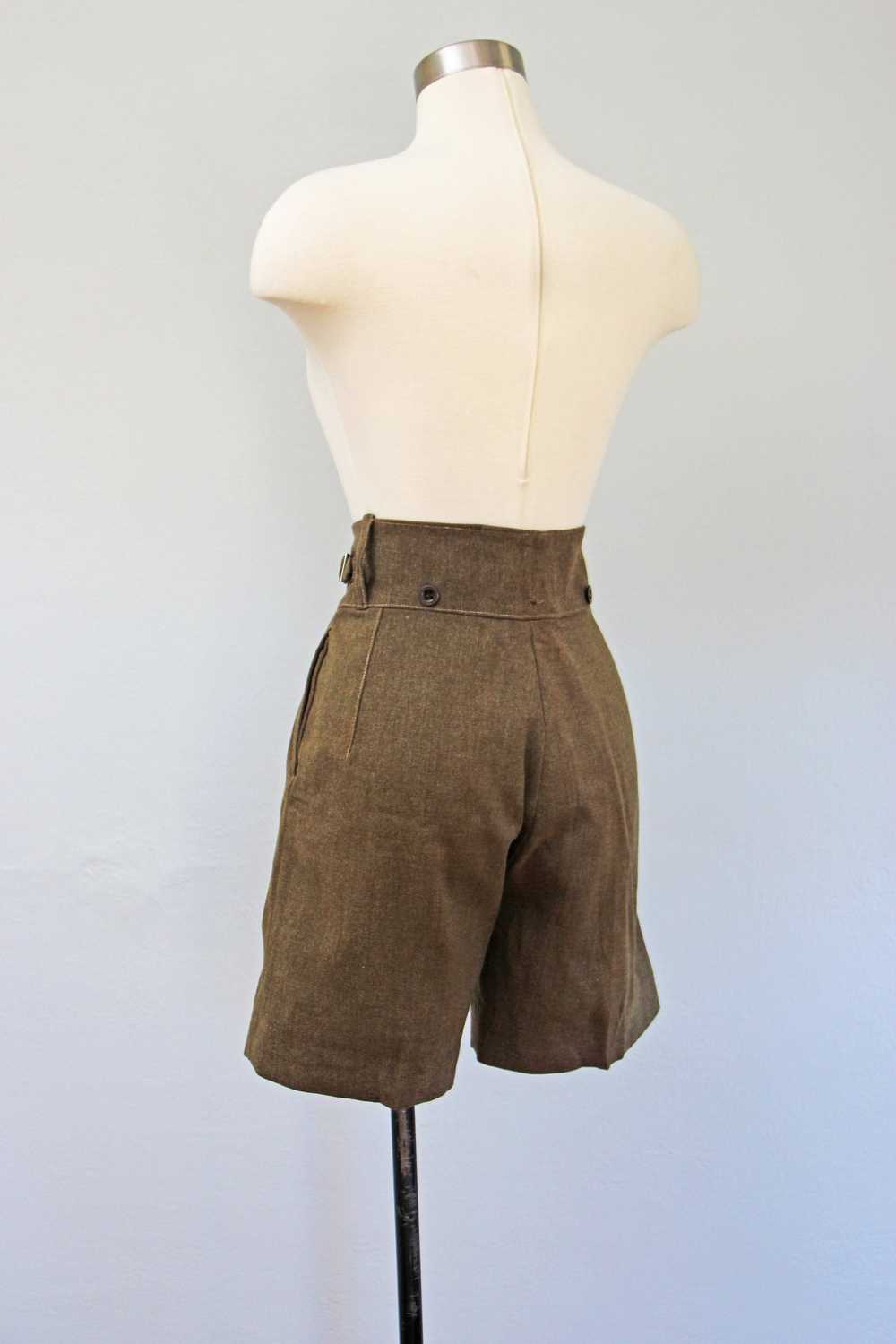 Vintage 1950s New Zealand Army Olive Green Wool S… - image 6