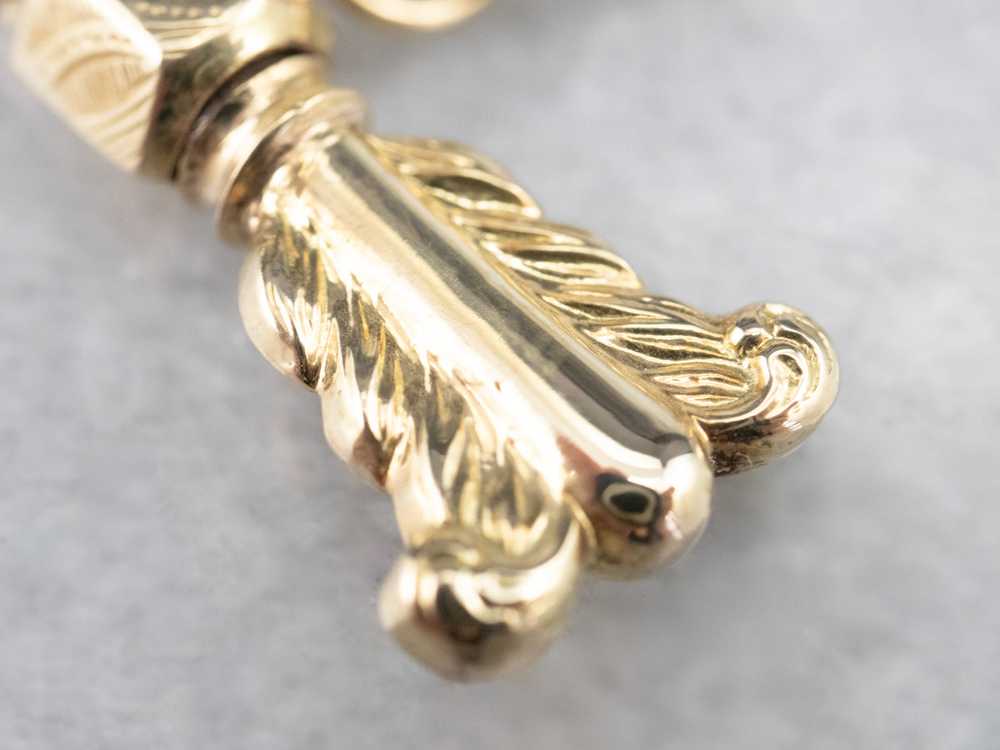 Fancy Gold Key Charm - image 6