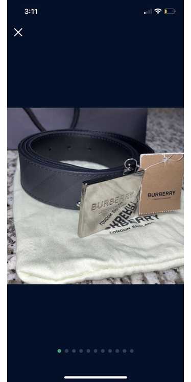Burberry Burberry Belt Plaid Black Reversible