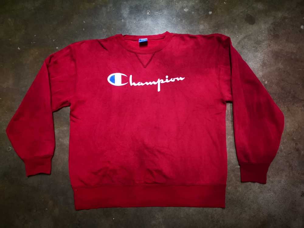 Champion × Made In Usa × Vintage Champion 90s cre… - image 1