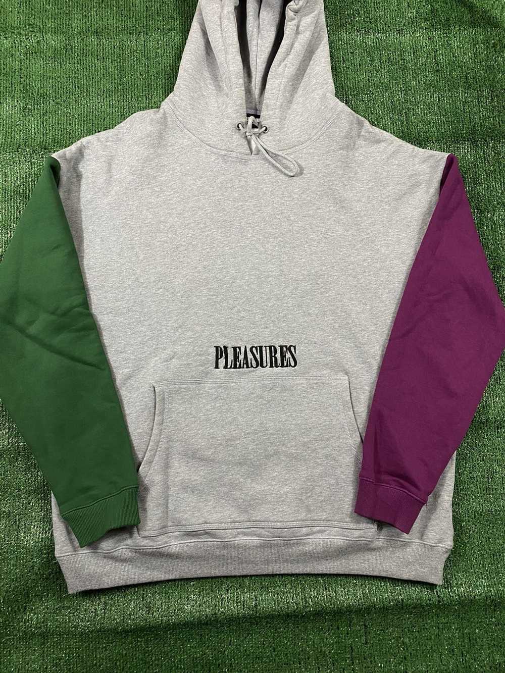 Pleasures Pleasures Grey Green Burgundy Pullover … - image 1