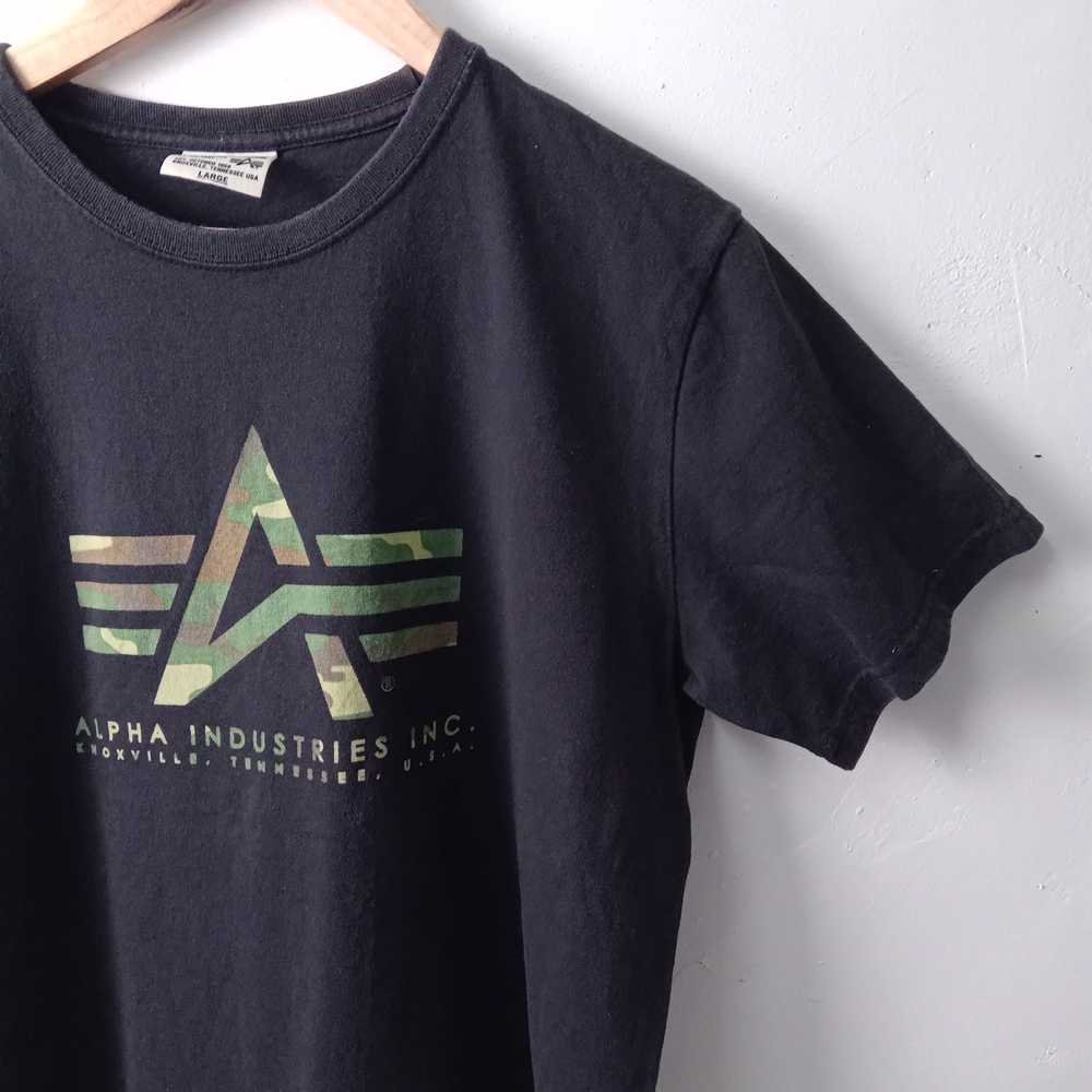 Alpha Industries Alpha Industries Camo Logo T shi… - image 3