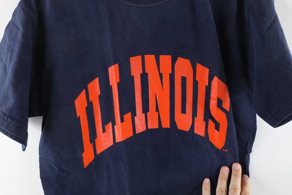 Vintage Vintage Faded University of Illinois Bloc… - image 4