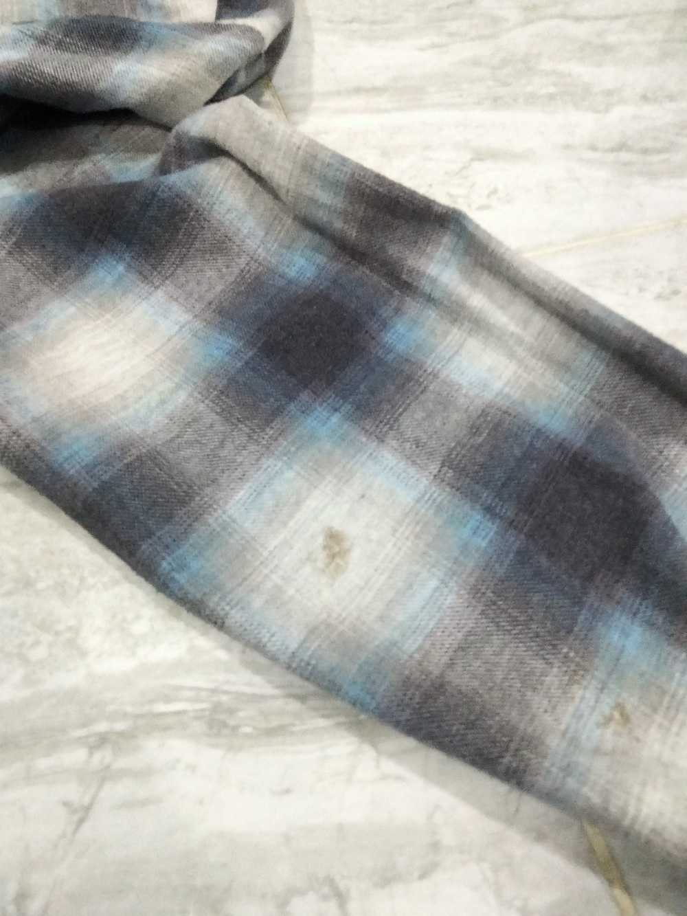 Beams Plus Japanese Brand Beam Flannel Shirt butt… - image 5