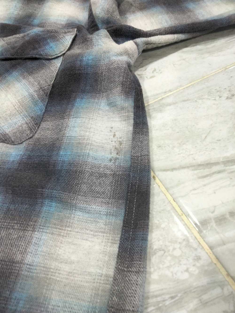 Beams Plus Japanese Brand Beam Flannel Shirt butt… - image 6