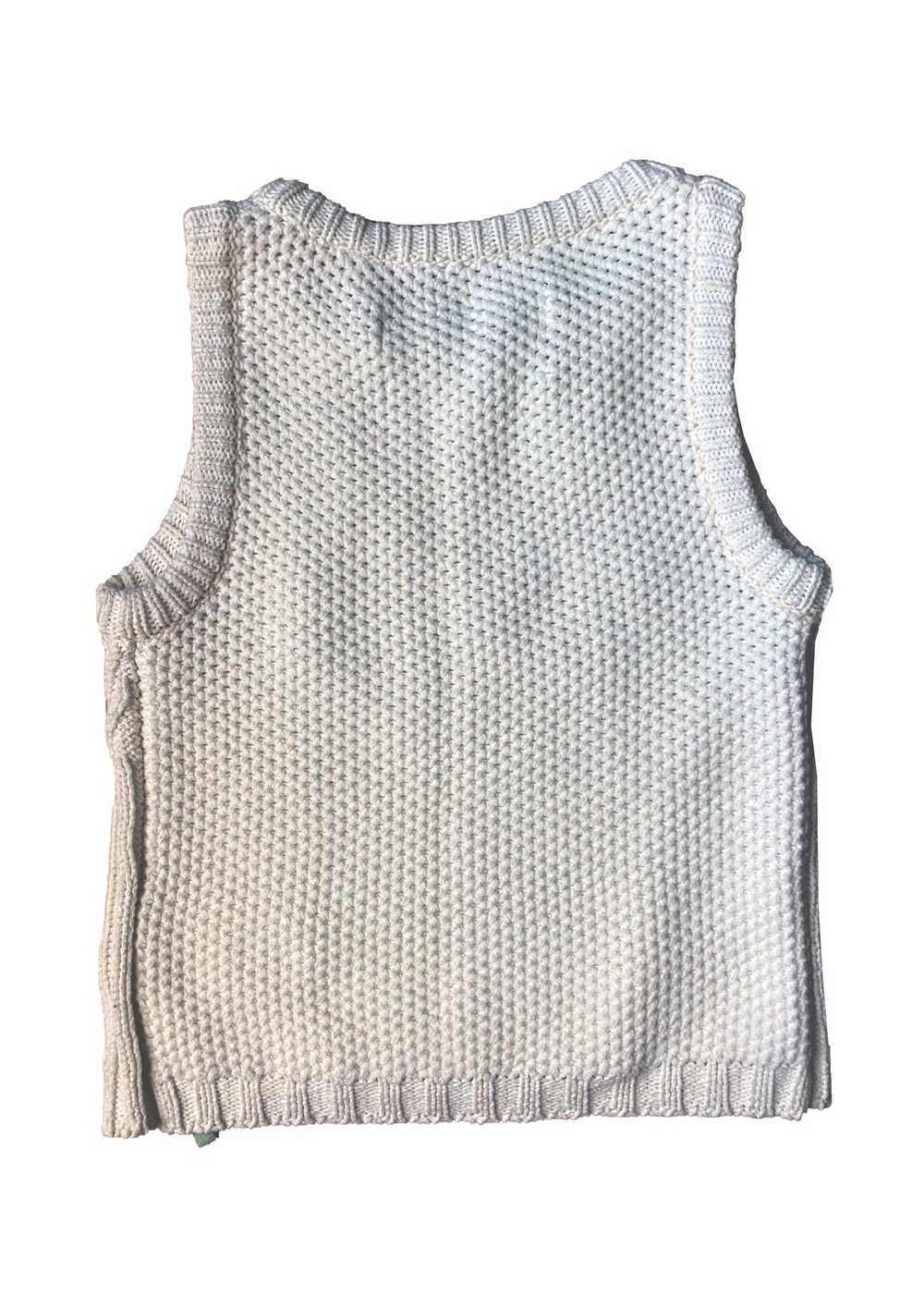 Off-White RARE! temperature cotton knit vest - image 2