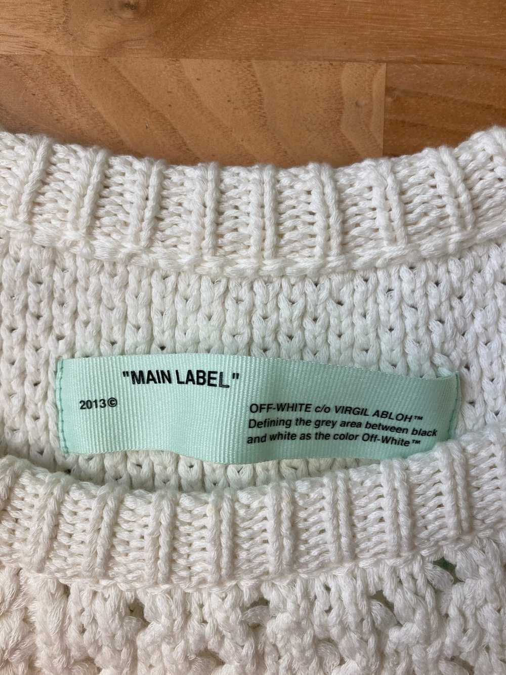 Off-White RARE! temperature cotton knit vest - image 4