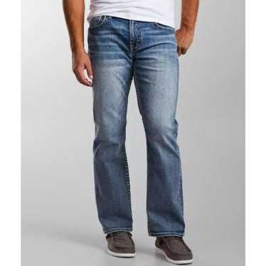 Bke BKE 34L Medium Wash Relaxed Fit Tyler Straight