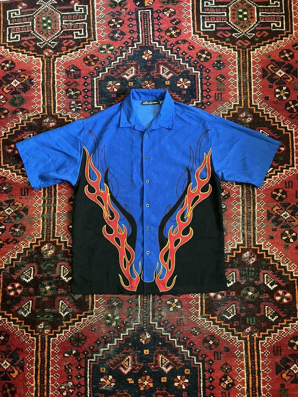 Vintage Vintage No Boundaries Flame print shirt - image 1