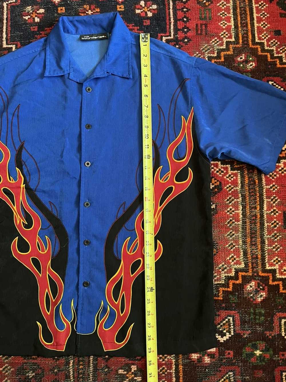 Vintage Vintage No Boundaries Flame print shirt - image 8