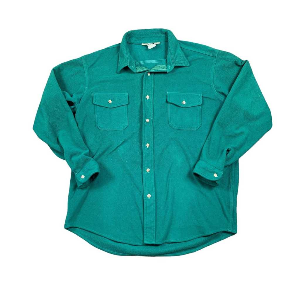 L.L. Bean L. L. Bean Large Green Shirt Vintage Th… - image 1