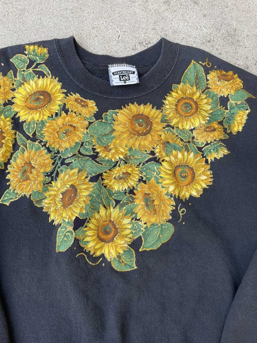 Lee × Vintage 90’s Lee Pullover Sweatshirt Floral… - image 3
