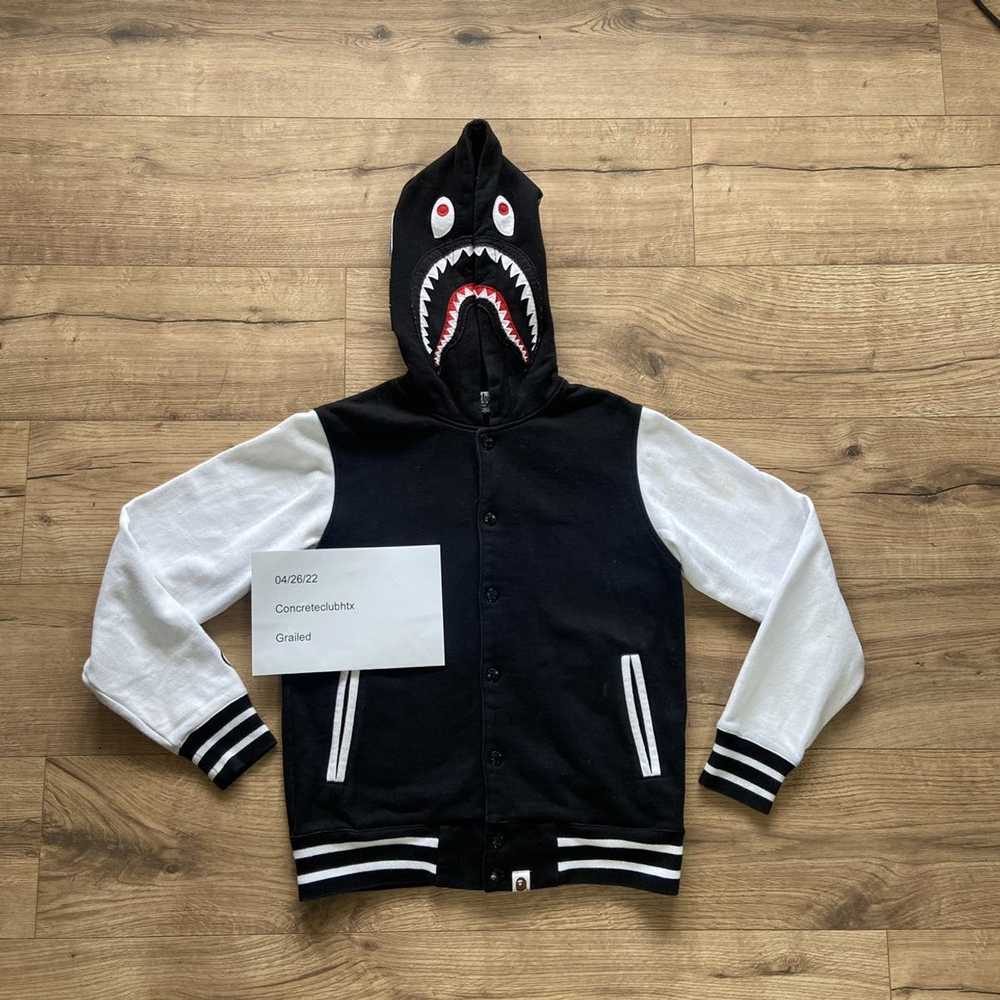 Bape Bape baby milo shark varsity jacket m - image 2