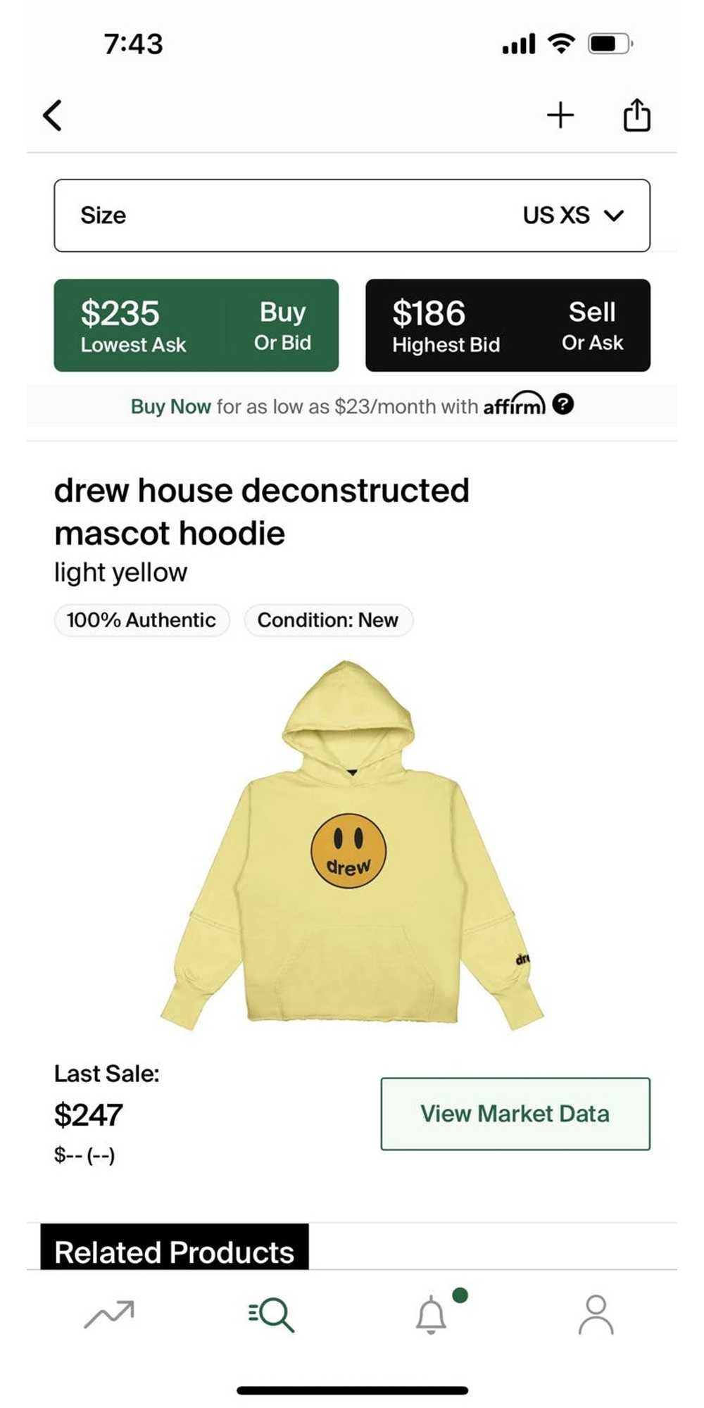 Drew House Drew House deconstructed mascot hoodie… - image 5
