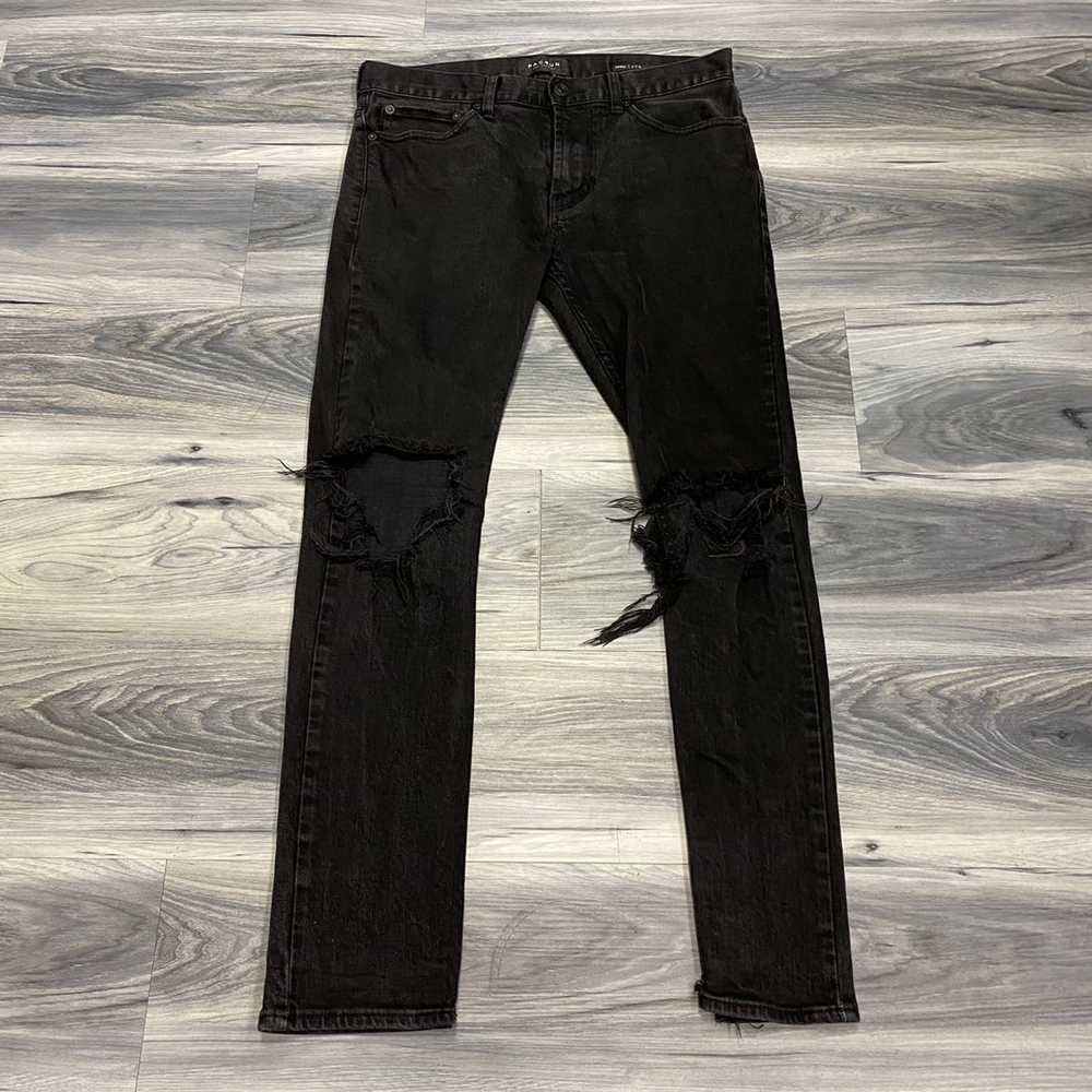 Pacsun Pacsun Black Denim Ripped Skinny Jeans Men… - image 2
