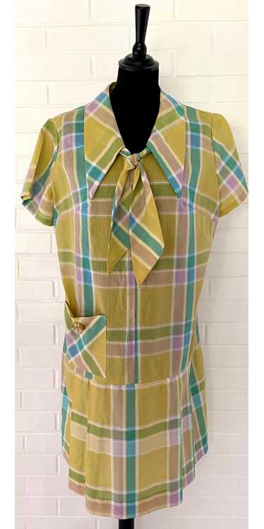1960s Glenbrooke Plaid Dress