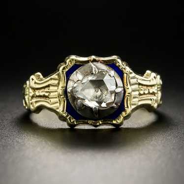 French Antique Rose-Cut Diamond Ring - image 1