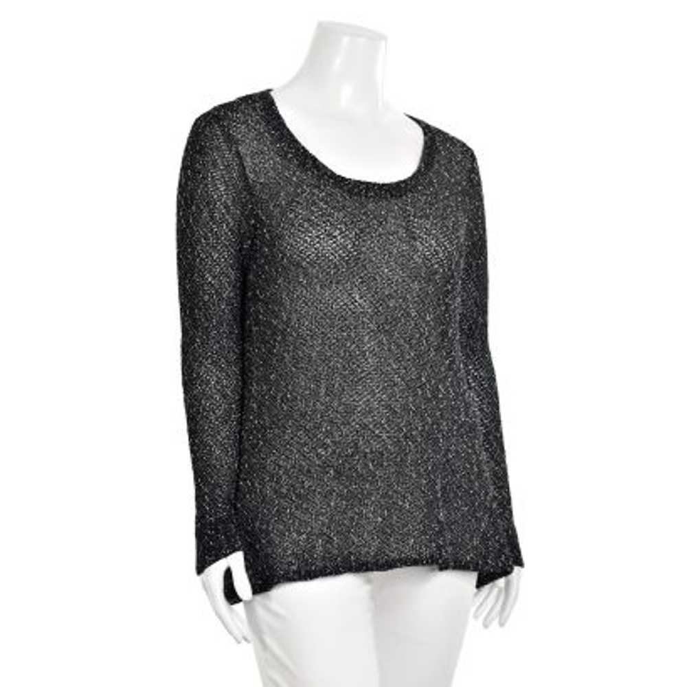 Eileen Fisher Loose Knit Linen Blend Pullover in … - image 2