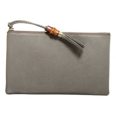 Gucci Bamboo leather clutch bag - image 1