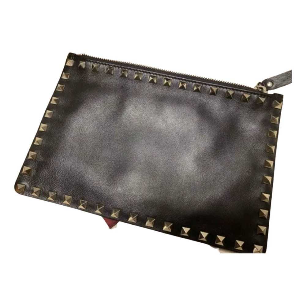 Valentino Garavani Rockstud leather clutch bag - image 1