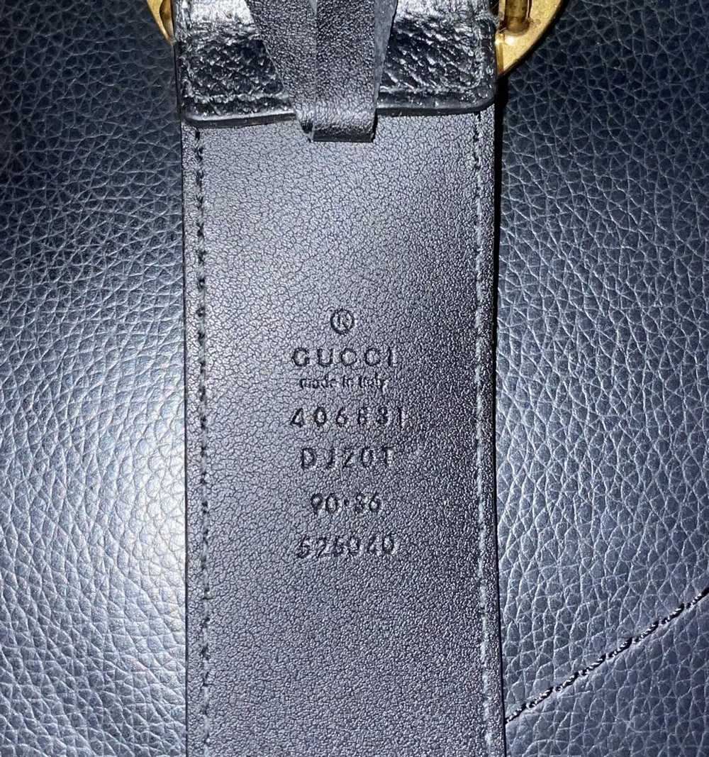 Gucci Gucci Wide Leather Belt with Double G Buckle - image 3