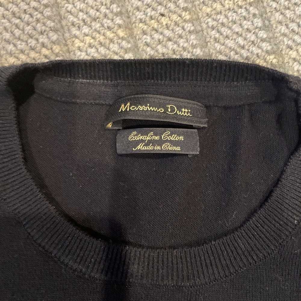 Massimo Dutti short sleeve sweater extra fine cot… - image 2