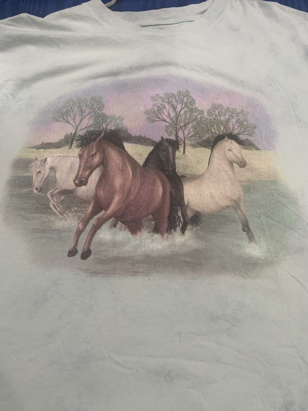 Animal Tee × Vintage VINTAGE x Y2K x HORSES TEE x… - image 3