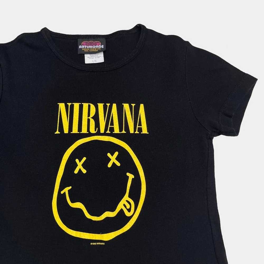 Band Tees × Nirvana × Vintage Nirvana 92 90s Neve… - image 2