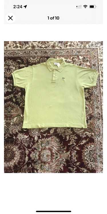 Lacoste LACOSTE Collared Short Sleeve Polo Green P