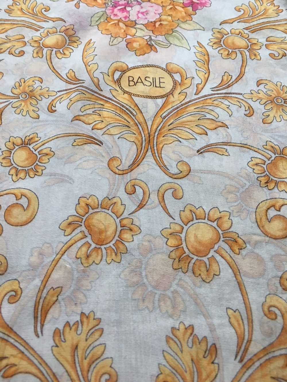 Other × Vintage BASILE Vintage Flowers Logo Long … - image 9