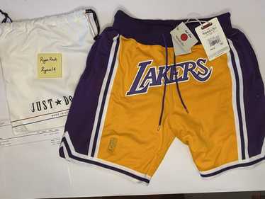 MITCHELL & NESS JUST DON LAKERS 1996 SHORT AVAILABLE @succezzthestore  White/Blue MEN SIZES S-2XL ON SALE $300 DM FOR MORE INFO #zZ…