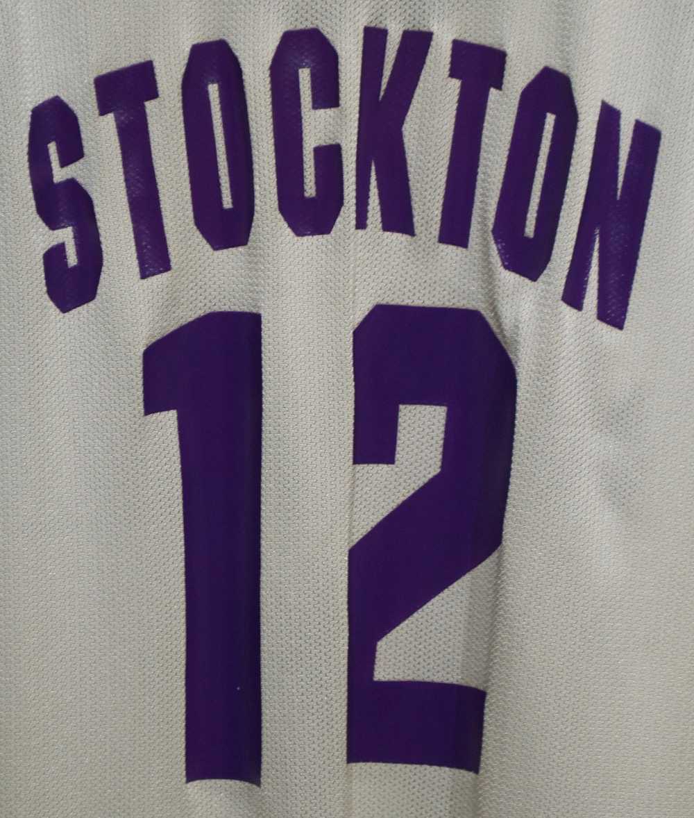 John Stockton Jazz Jersey sz 48/XL - image 5
