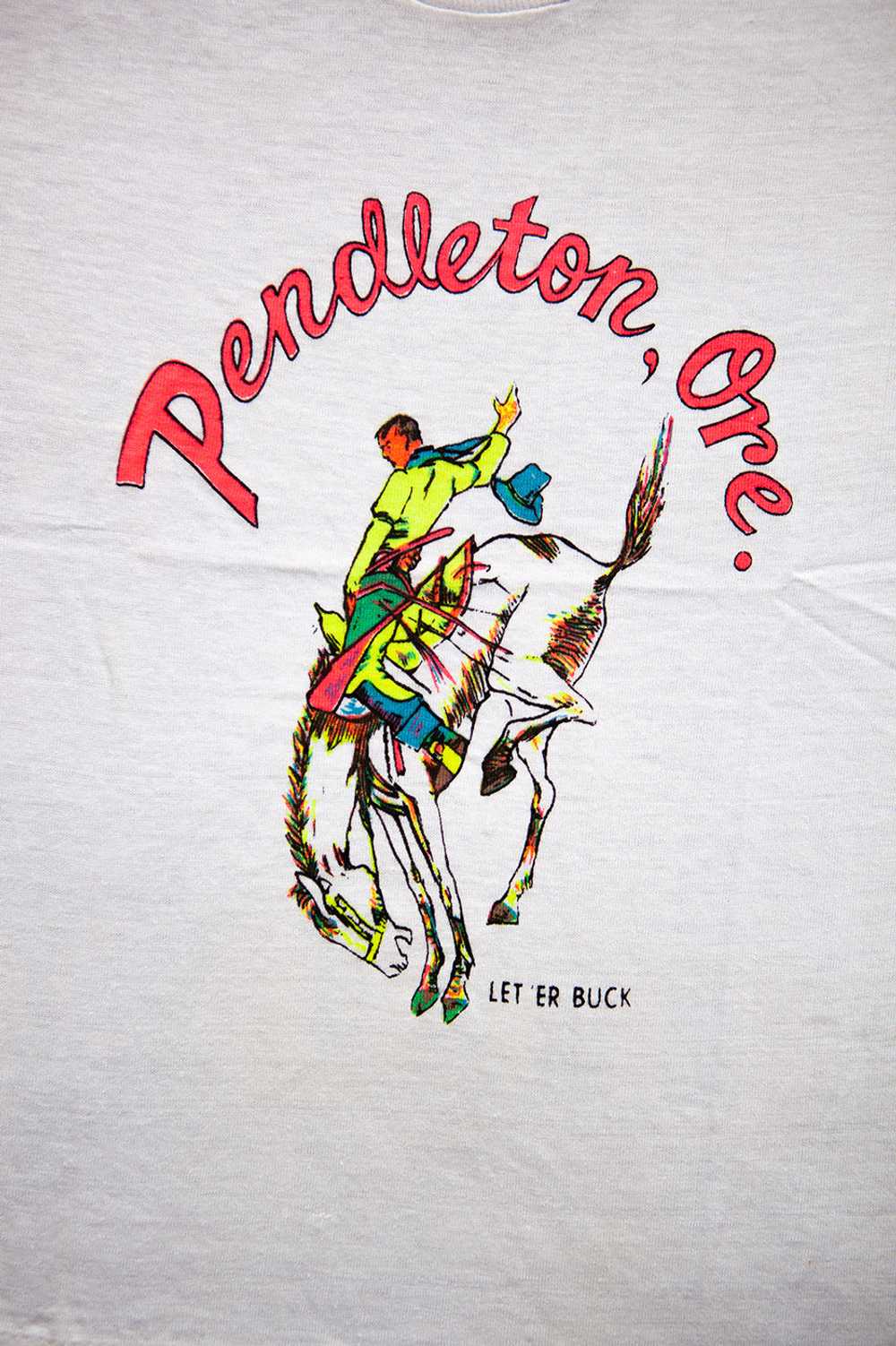 Deadstock Let 'Er Buck T-shirt - image 2