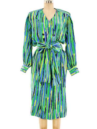 Ysl abstract print dress Gem