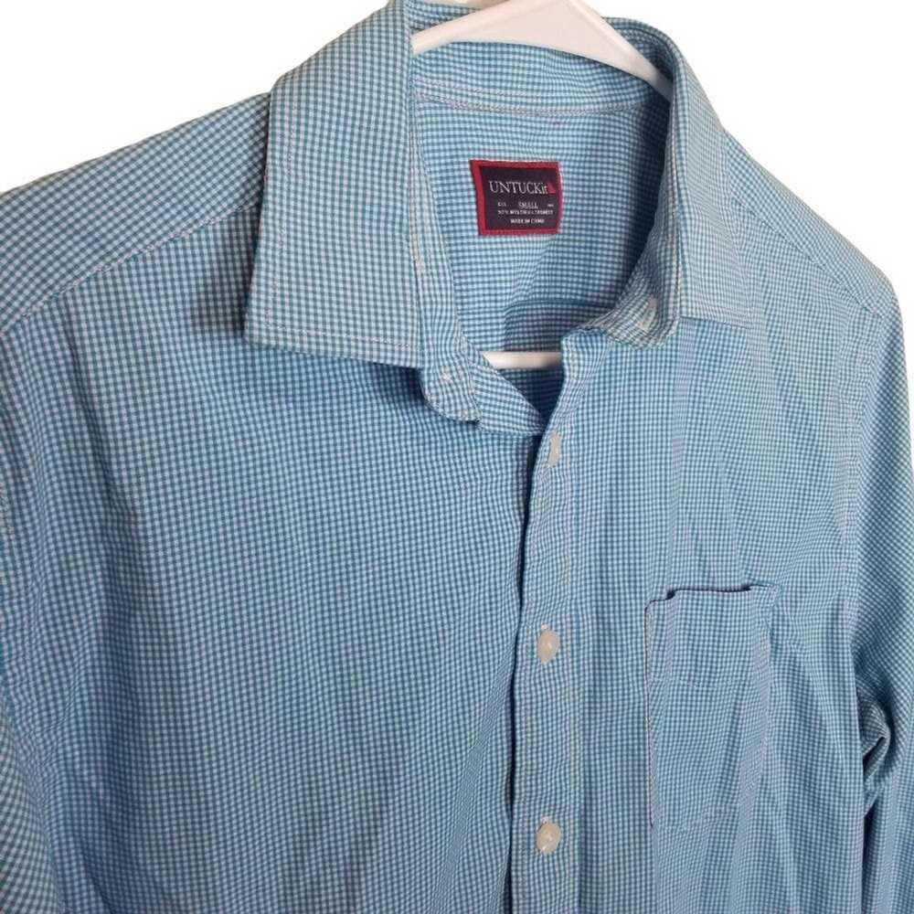 UNTUCKit UNTUCKit S Gingham Long Sleeve Button Up… - image 5