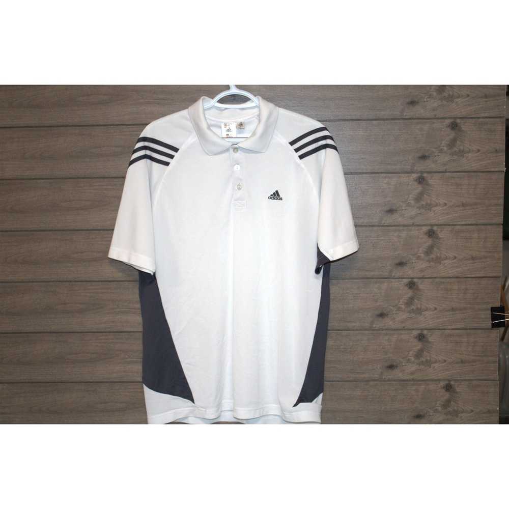 Adidas Men's White Adidas Polo with gray sides si… - image 1