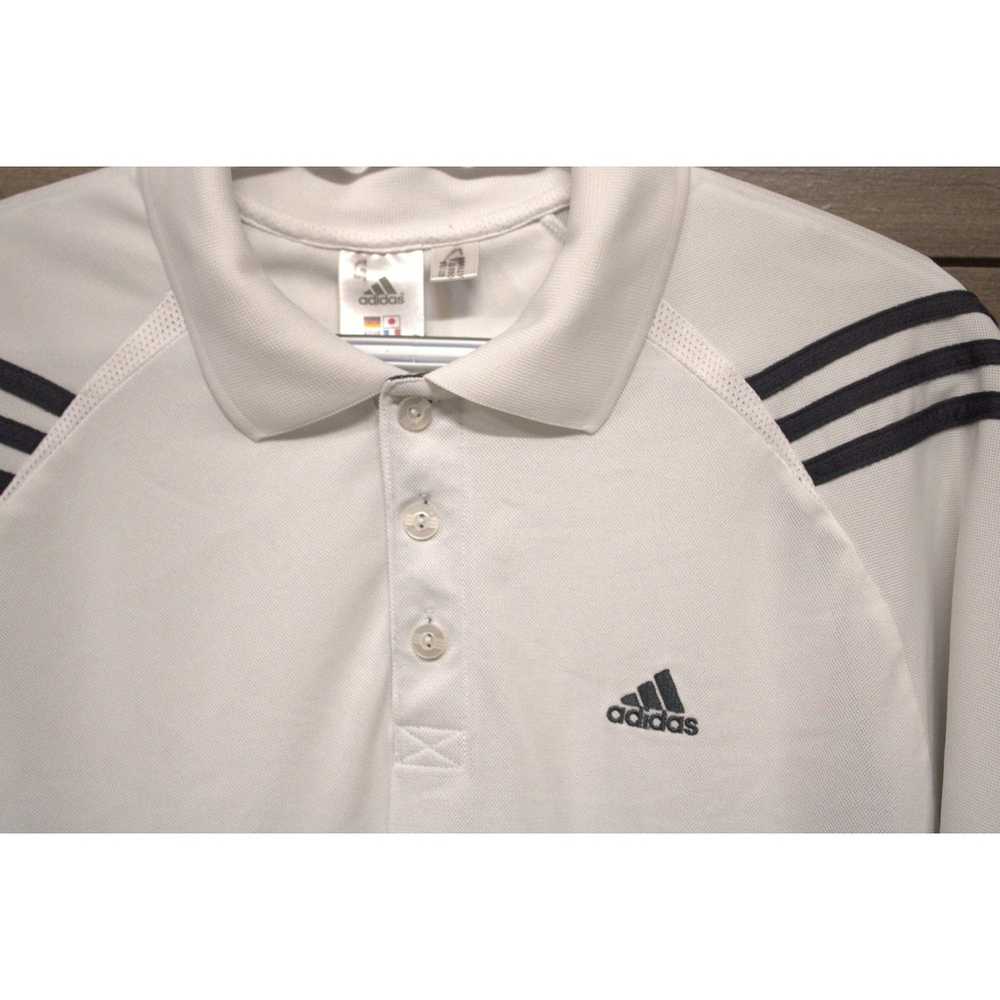 Adidas Men's White Adidas Polo with gray sides si… - image 2