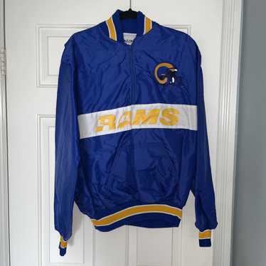 Delong Los Angeles Rams Vintage 3/4 Zip Windbreak… - image 1