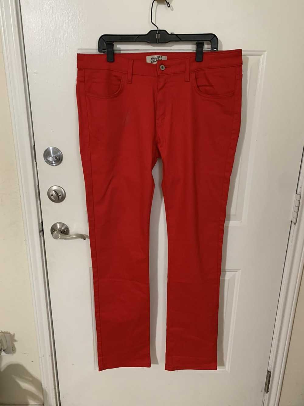 Naked & Famous Red Dragon Power Stretch Skinny Gu… - image 1
