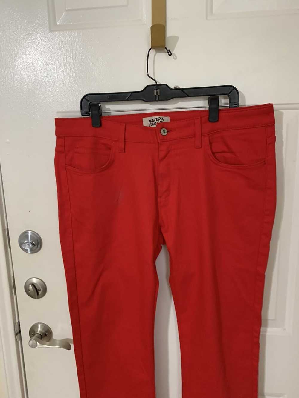 Naked & Famous Red Dragon Power Stretch Skinny Gu… - image 4