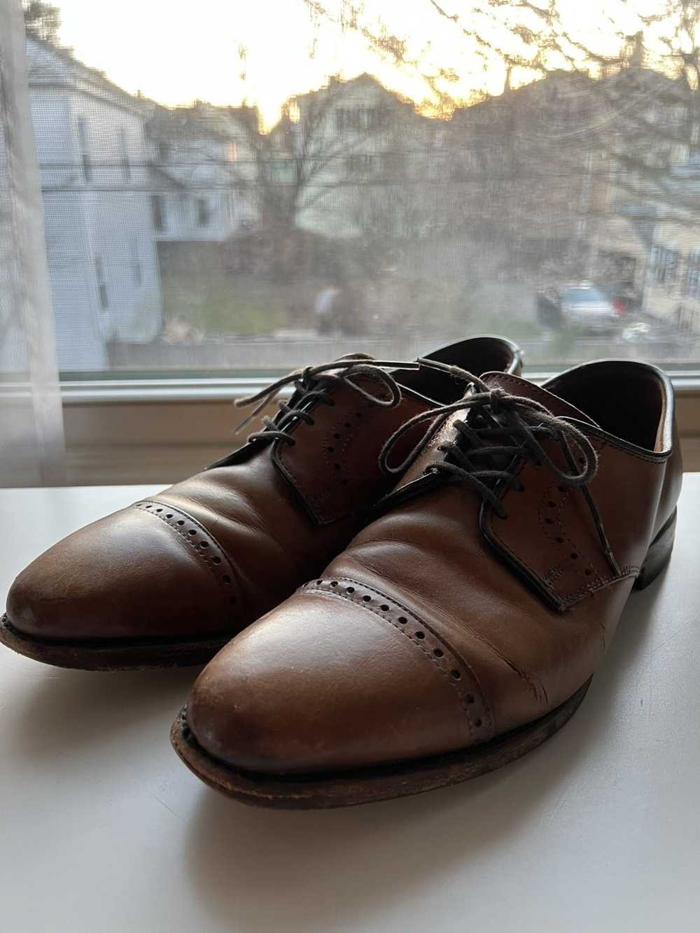 Allen Edmonds Allen Edmonds brown dress shoes 8.5 - image 2