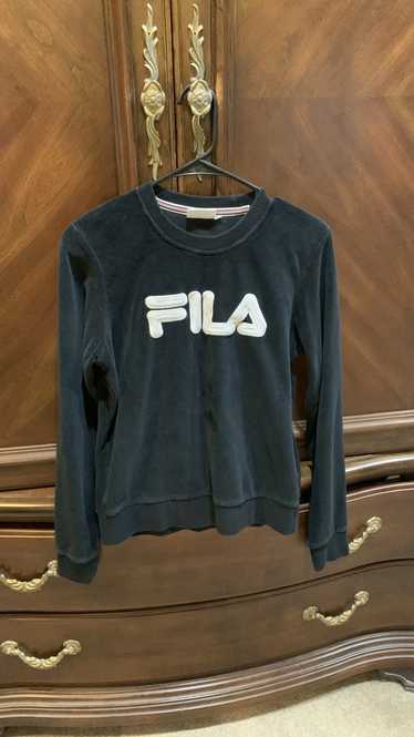 Fila FILA black velour sweatshirt