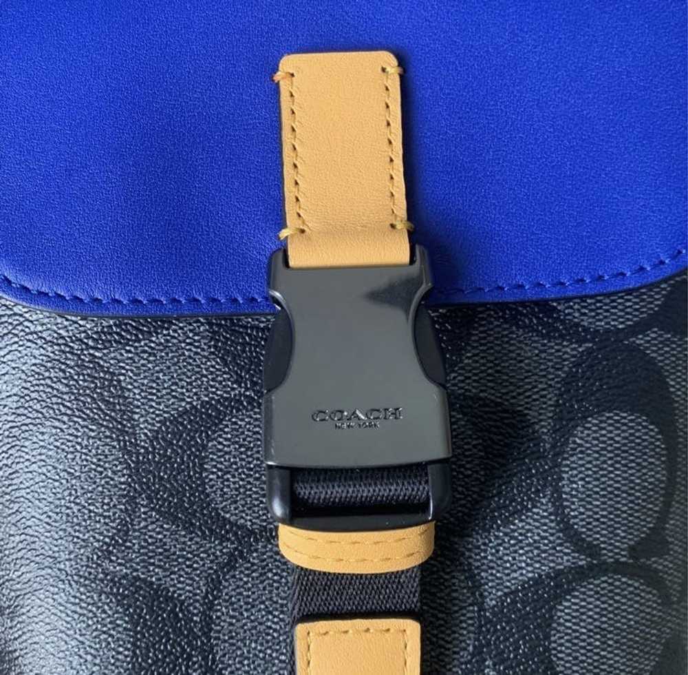 Coach Coach Satchel Blue/Black - image 5