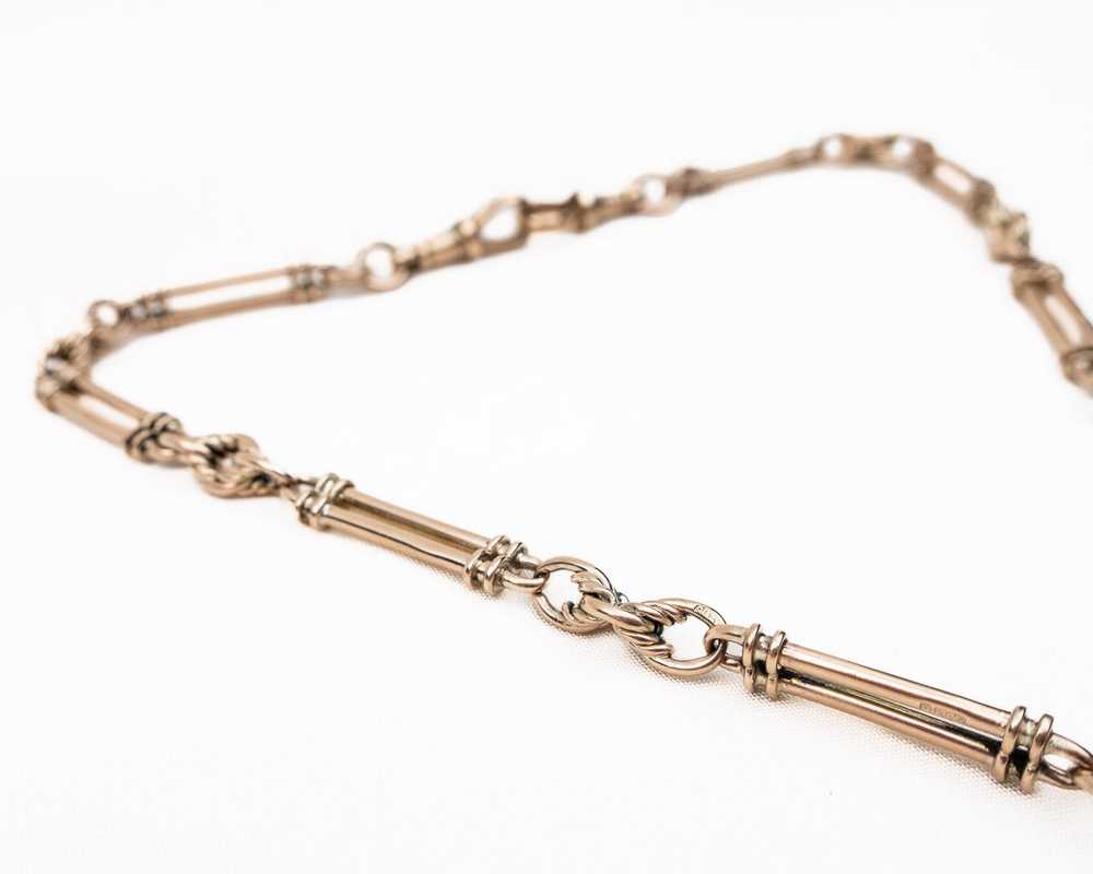 Victorian 9KT Watch Chain/Necklace - image 4