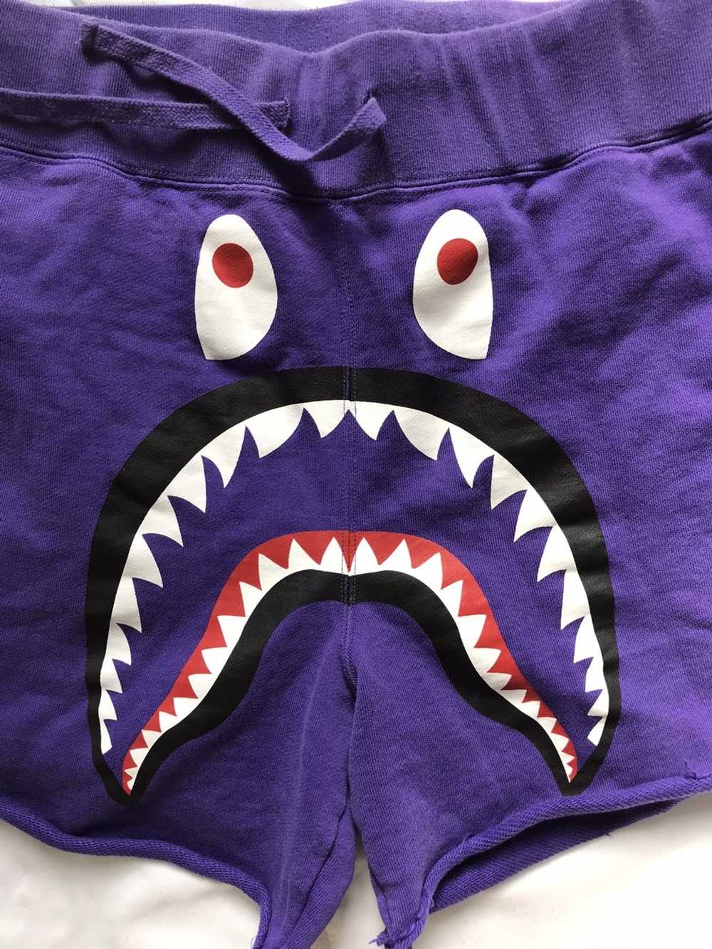 Bape Bape shark shorts purple cropped size M - image 2