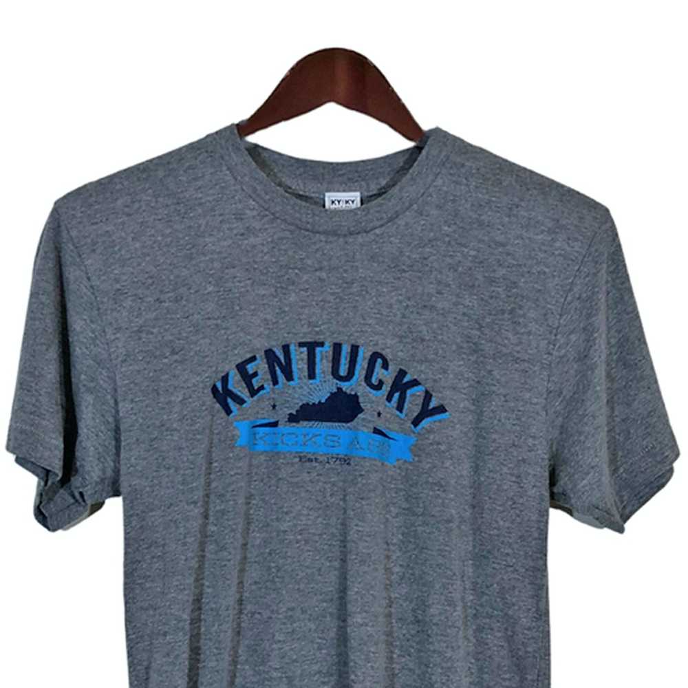 Vintage KENTUCKY Kick Ass Est 1792 Gray T-shirt S… - image 2