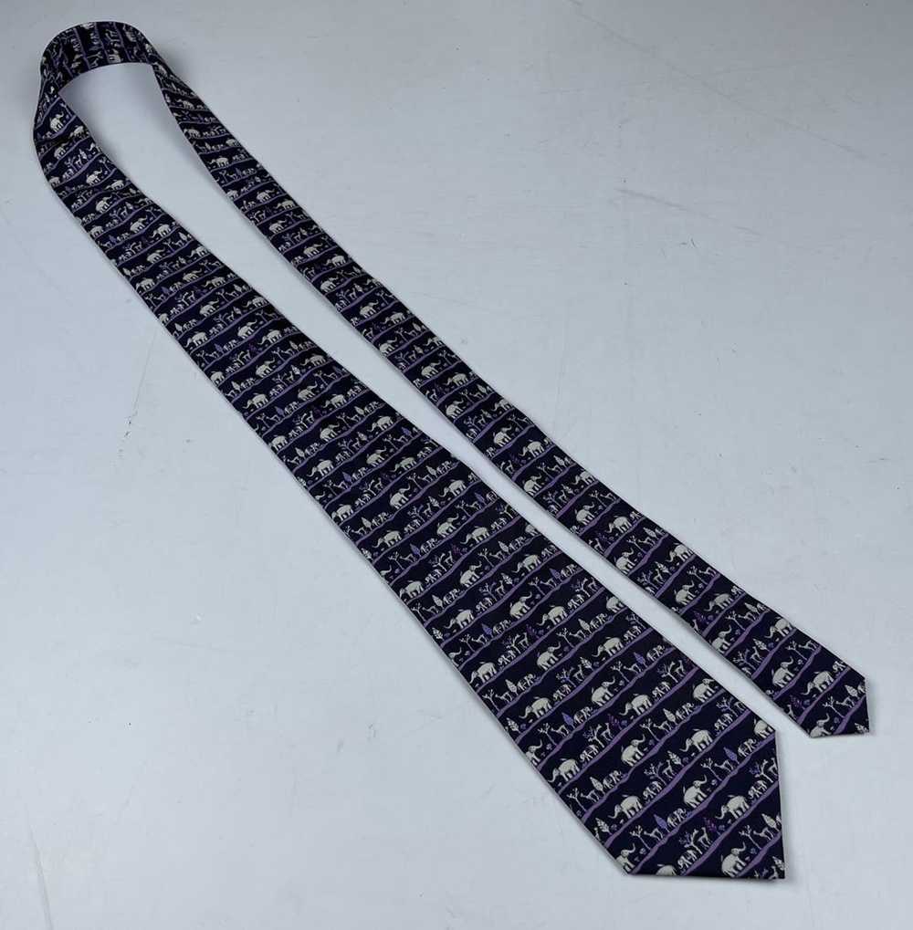 Jim Thompson elephant neck tie - image 2