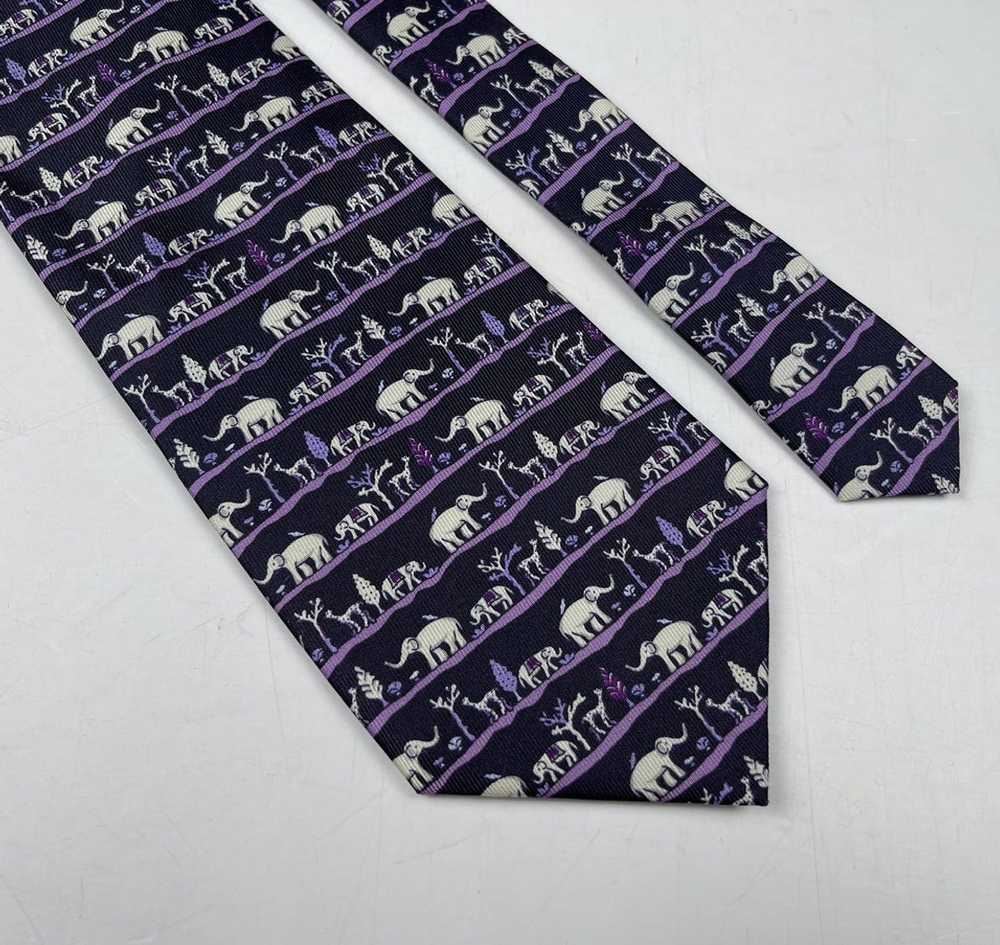 Jim Thompson elephant neck tie - image 3